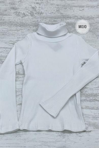 Cuties Kız Çocuk 5-14 Yaş Balıkçı Yaka Kaşkorse Body 3098 Beyaz