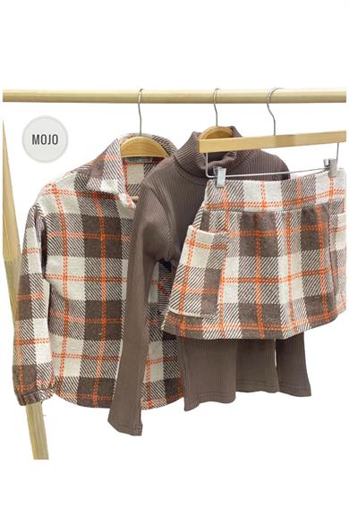 Cuties Kız Çocuk 5-14 Yaş Balıkçı Yaka Kaşkorse Body 3098 Kahverengi