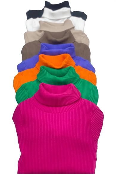 Cuties Kız Çocuk 5-14 Yaş Balıkçı Yaka Kaşkorse Body 3098 Yeşil