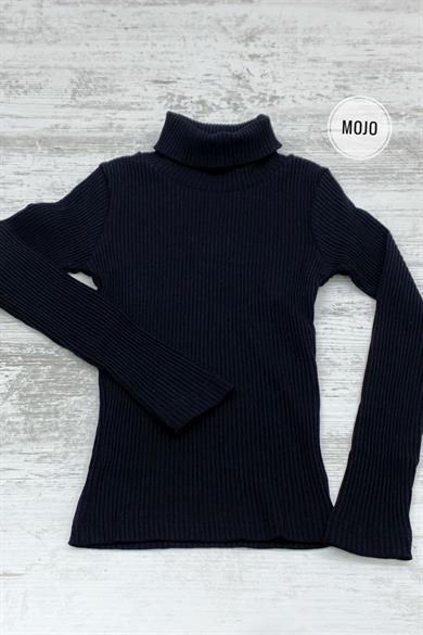 Cuties Kız Çocuk 5-14 Yaş Balıkçı Yaka Kaşkorse Body 3098 Siyah