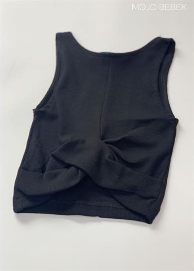 Cuties Kız Çocuk Bel Detaylı Askılı Crop 3264 Siyah