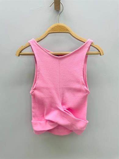 Cuties Kız Çocuk Bel Detaylı Askılı Crop 3264 Pembe