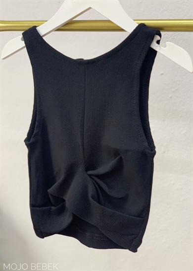 Cuties Kız Çocuk Bel Detaylı Askılı Crop 3264 Siyah