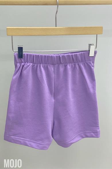 Cuties Kız Çocuk Düğme Detaylı Şort 3328 Mor
