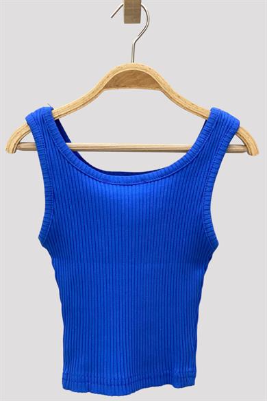 Cuties Kız Çocuk Düğmeli Askılı Crop 3750 Saks