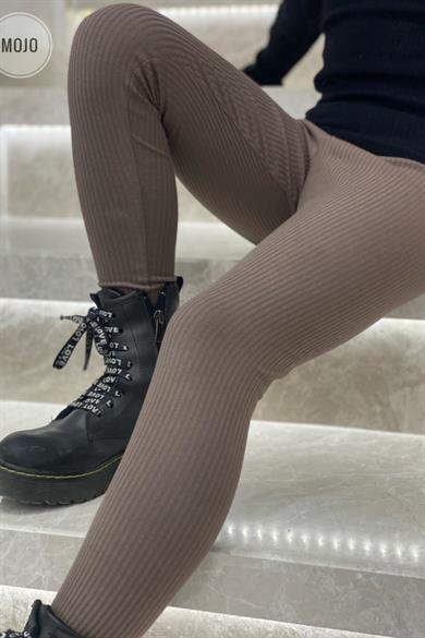 Cuties Kız Çocuk Kaşkorse Tayt 3282 Kahverengi