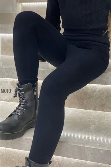 Cuties Kız Çocuk Kaşkorse Tayt 3282 Siyah