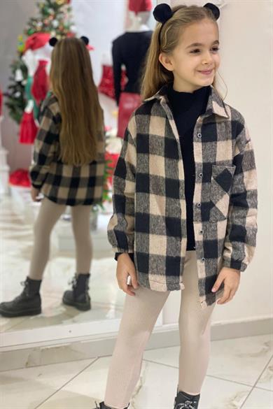 Cuties Kız Çocuk Kaşkorse Tayt 3282 Taş Rengi