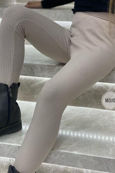 Cuties Kız Çocuk Kaşkorse Tayt 3282 Taş Rengi