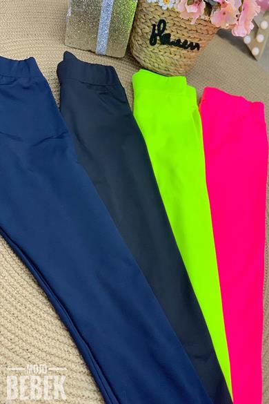 Cuties Kız Çocuk Şardonlu Tayt C1122 Fuşya