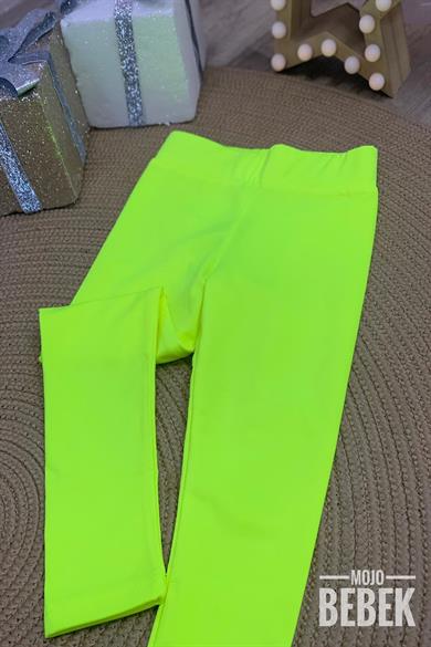 Cuties Kız Çocuk Şardonlu Tayt C1122 Sarı