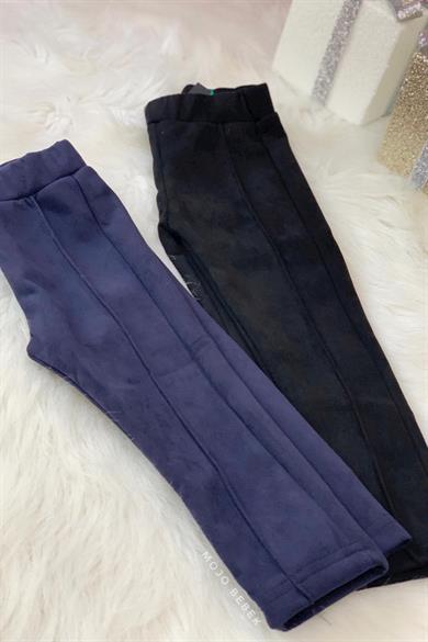 Cuties Kız Çocuk Süet Tayt C1158 Siyah