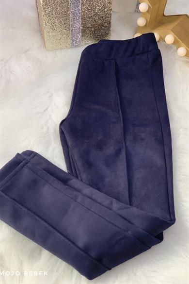 Cuties Kız Çocuk Süet Tayt C1159 Lacivert