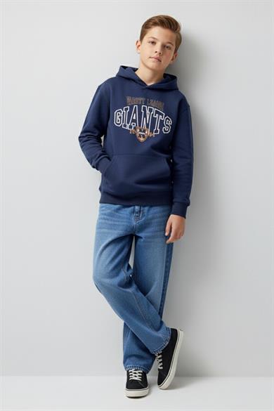 DMB Erkek Çocuk 9-14 Yaş Regular Fit Denim Pantolon Kot Mavi