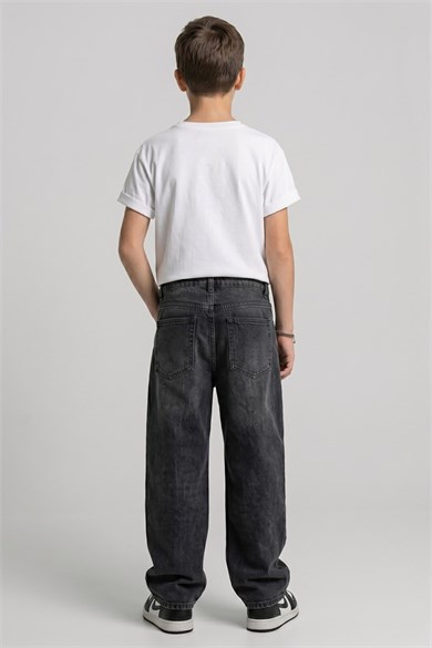 DMB Erkek Çocuk 9-14 Yaş Regular Fit Denim Pantolon Füme