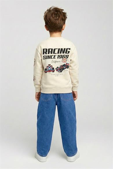 Dmb Unisex 2-7 Bol Kalıp Yazlık Yumuşak Denim Pantolon Kot Mavi