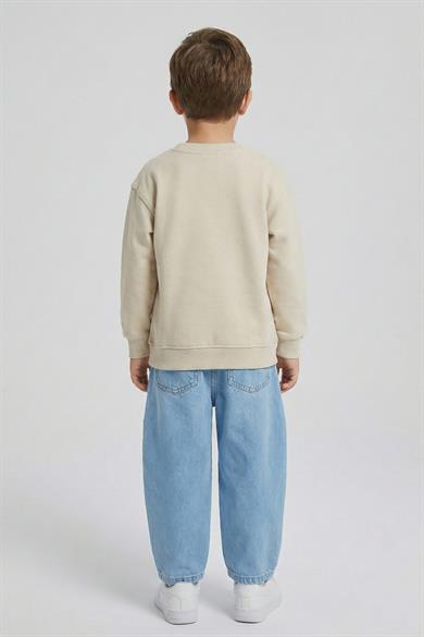 Dmb Unisex 2-7 Bol Kalıp Yazlık Yumuşak Denim Pantolon Mavi