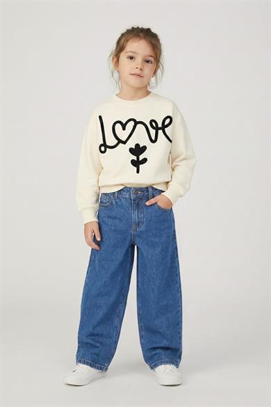 Dmb Unisex 2-7 Bol Kalıp Yazlık Yumuşak Denim Pantolon Kot Mavi