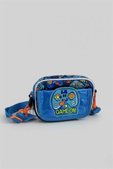 Dream Vest Erkek Çocuk Game Desenli Çapraz Çanta Lacivert