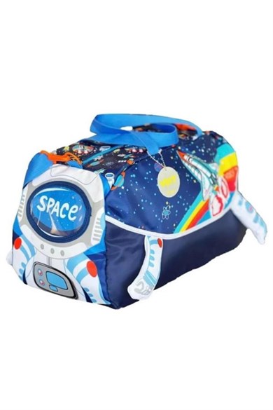 Dream Vest Erkek Çocuk Uzay Desenli Spor Çantası Lacivert