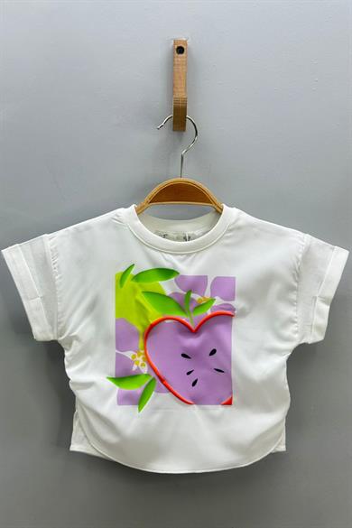 Escabel Kız Çocuk 1-5 Yaş Kabartma Desen Bluz 35819 Ekru