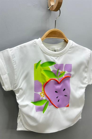 Escabel Kız Çocuk 1-5 Yaş Kabartma Desen Bluz 35819 Ekru