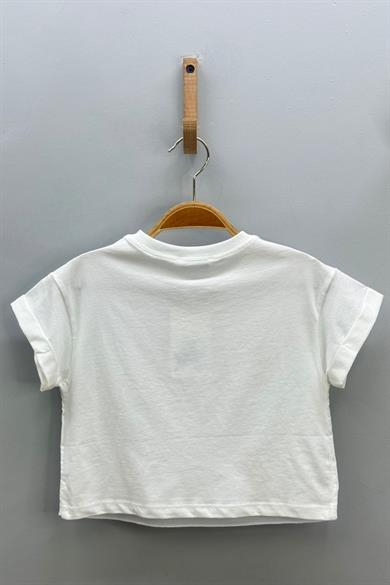 Escabel Kız Çocuk 5-9 Yaş %100 Pamuk Astarlı Şifon Bluz 35806 Ekru