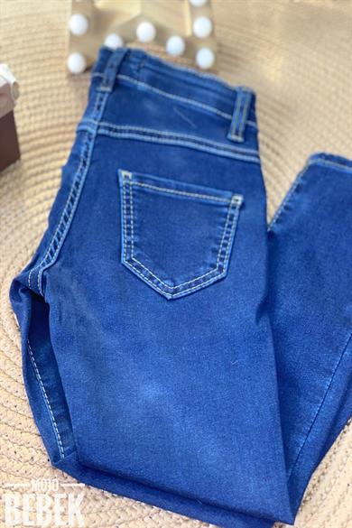 Escabel Kız Çocuk Denim Pantolon 1917 Lacivert