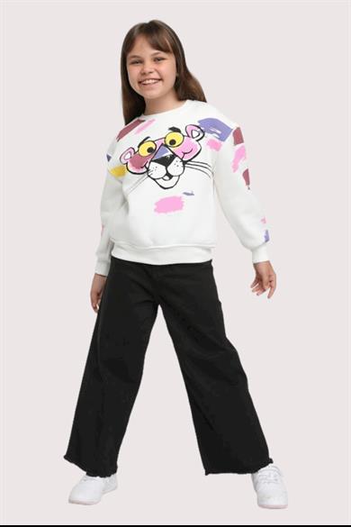 Escabel Kız Çocuk İspanyol Paça Kot Pantolon 2271 Siyah