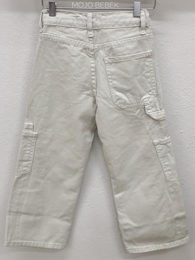 Escabel Kız Çocuk Kargo Cepli İspanyol Paça Kot Pantolon 2270 Taş Rengi