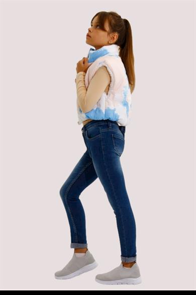 Escabel Kız Çocuk Kot Pantolon 19067 Kot Mavi