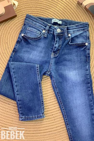 Escabel Kız Çocuk Kot Pantolon 19067 Kot Mavi