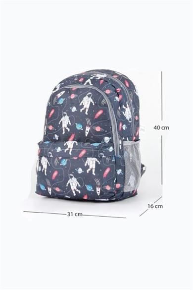 Gani Unısex Üçlü Set Okul Çantası 1725 Lacivert