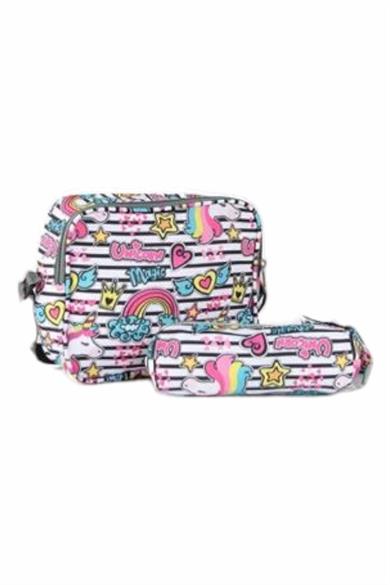 Gani Unısex Üçlü Set Okul Çantası 1725 Pembe
