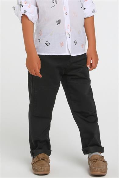 Jack Lions Erkek Çocuk 1-5 Yaş Yumuşak Denim Pantolon 2446 Siyah