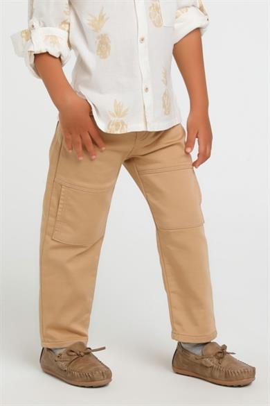 Jack Lions Erkek Çocuk 1-5 Yaş Yumuşak Denim Pantolon 2446 Bej