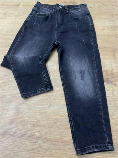 Jack Lions Erkek Çocuk 4-14 Yaş Yüksek Bel Denim Pantolon 2429 Siyah