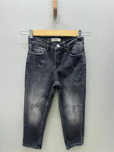 Jack Lions Erkek Çocuk 4-14 Yaş Yüksek Bel Denim Pantolon 2429 Siyah