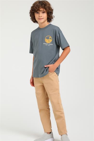 Jack Lions Erkek Çocuk Cepl Detaylı Likralı Pantolon 2441 Camel