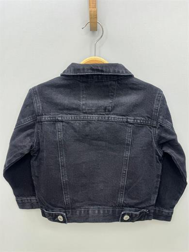 Jack Lions Erkek Çocuk Taşlamalı Kot Ceket 23232 Siyah