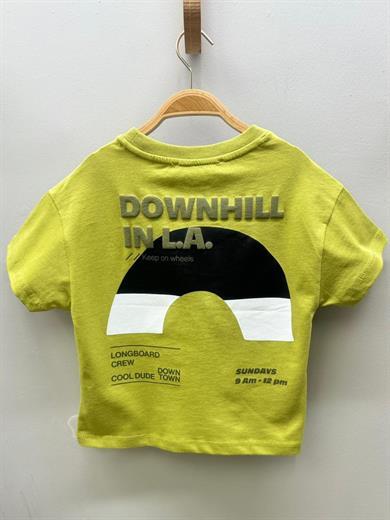 Jacklions Erkek Bebek 1-5 Yaş %100 Pamuk Sırt Baslkılı T-shirt 1732 Yeşil