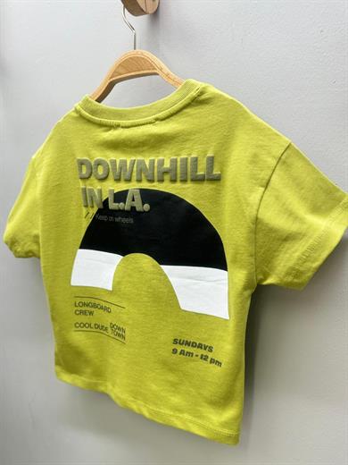 Jacklions Erkek Bebek 1-5 Yaş %100 Pamuk Sırt Baslkılı T-shirt 1732 Yeşil