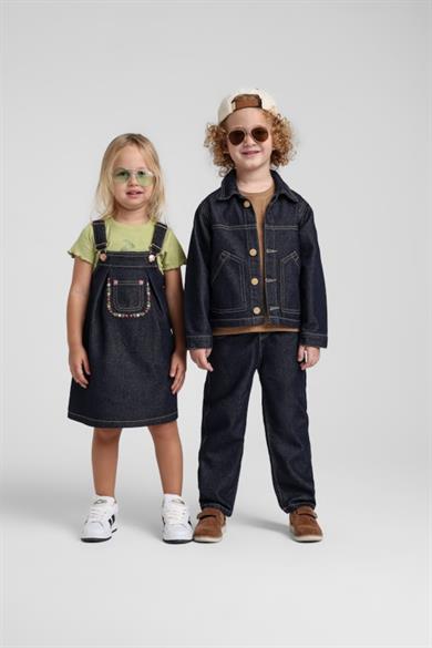 Jacklions Erkek Bebek 1-5 Yaş Cep Detaylı Denim Ceket Lacivert