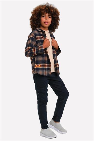 Jacklions Erkek Çocuk 4-14 Yaş Cep Detaylı Ultra Esnek Pantolon 23014 Lacivert