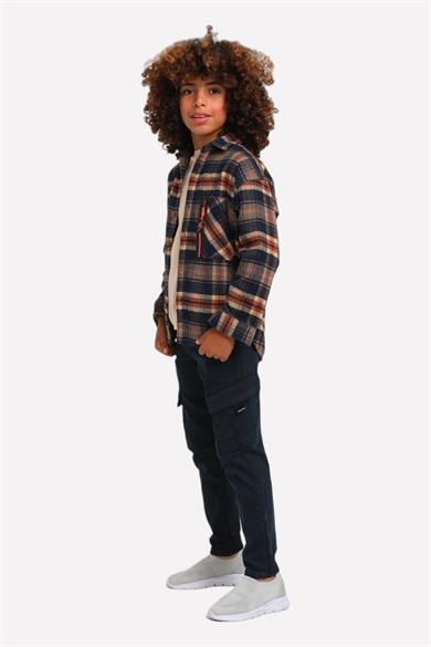 Jacklions Erkek Çocuk 4-14 Yaş Cep Detaylı Ultra Esnek Pantolon 23014 Lacivert