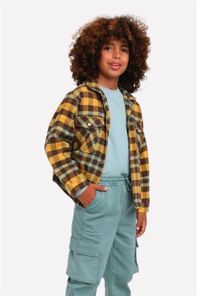 Jacklions Erkek Çocuk Oduncu Gömlek Ceket Hardal