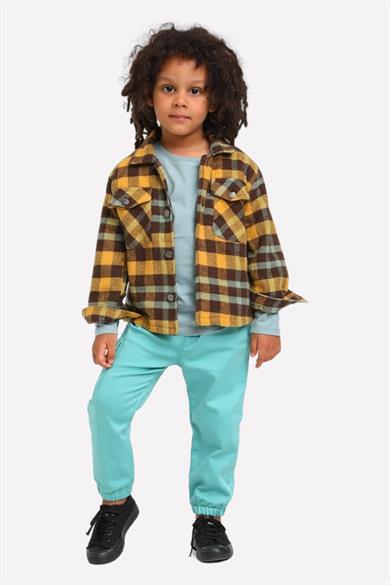 Jacklions Erkek Çocuk Oduncu Gömlek Ceket Hardal