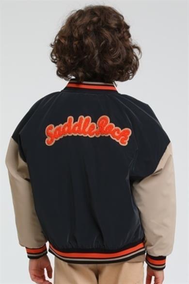 Jacklions Garson Erkek Çocuk Paraşüt Kumaş Kolej Ceket 3225 Lacivert