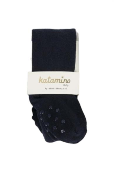 Katamino Erkek Bebek Kaydırmaz Taban Külotlu Çorap K38036 Lacivert