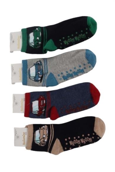 Katamino Erkek Çocuk Kaydırmaz Taban Soket Çorap K20257 Yeşil